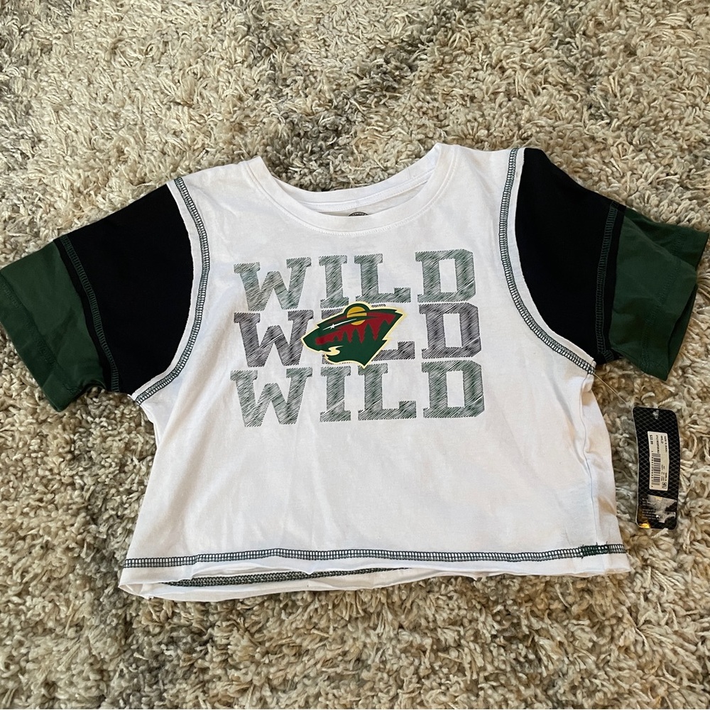 NHL Minnesota Wild‎ Short sleeve crop top